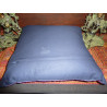 cushion cover 40x40 blue purple taffetas border brocade