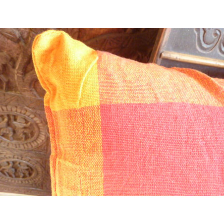 Cushion cover 40x40 cm bordeaux/orange couture