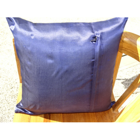 Dark blue mandala cushion cover