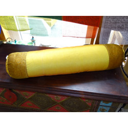 Brocado de lona de color amarillo de 60 x 14 cm (delgada)