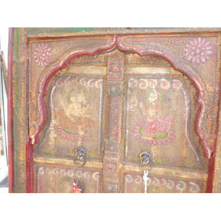vecchia fenêtre indiano dipintoe shiva
