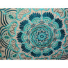 Blue embroidered cotton covers 40x40 cm
