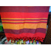 Indian KERALA bedspread in brown, red and orange colors