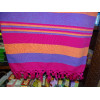Indian bedspread KERALA in fuchsia, orange and prussian blue
