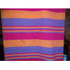 Indian bedspread KERALA in fuchsia, orange and prussian blue