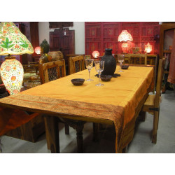 table covers taffetas brocade 150x225 cm orange