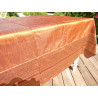 table covers taffetas brocade 150x225 cm brique