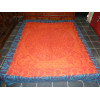 Wandbehang Baumwolle round sanscrit türkis und orange