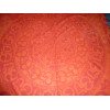 wall hanging round sanscrit turquoise and orange