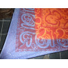Tenture ronde sanscrit violet et orange