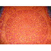 Tenture ronde sanscrit violet et orange