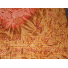 tenture en coton Tye & dye éléphants roses et ocre