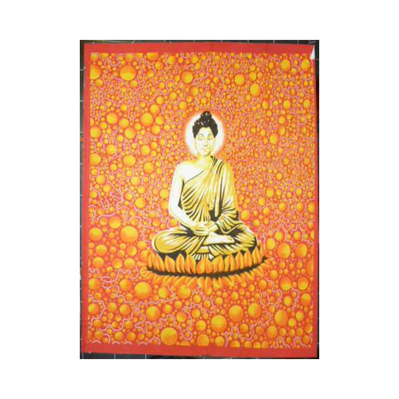Buddha bulles oranges et rouges