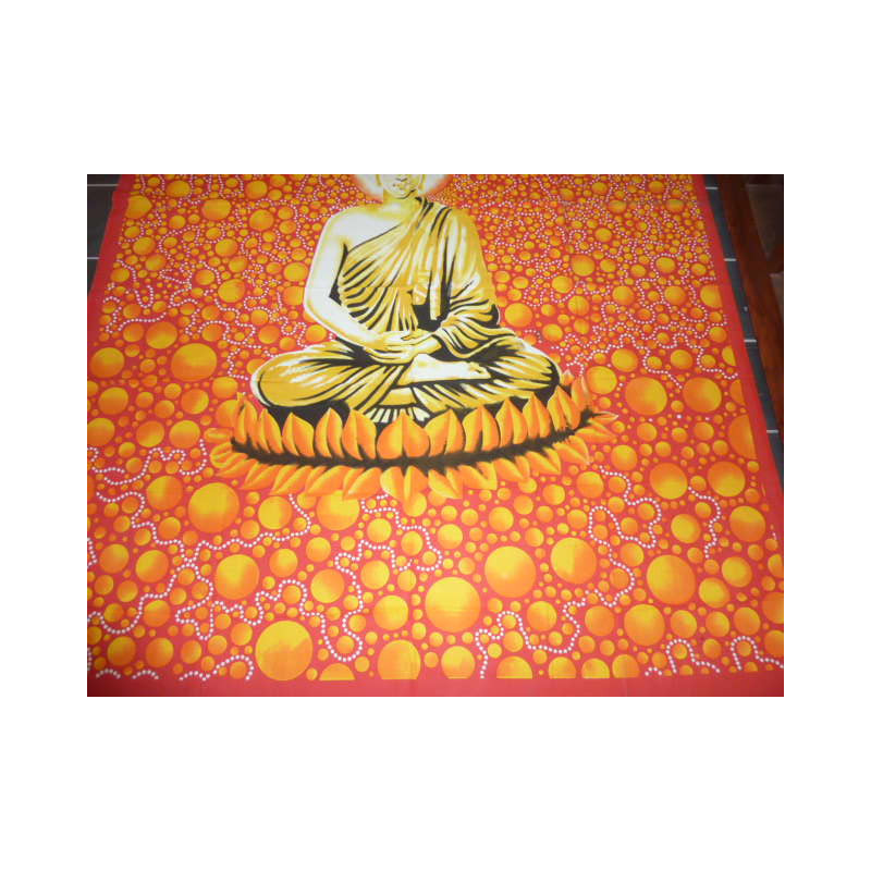 Buddha bulles oranges et rouges