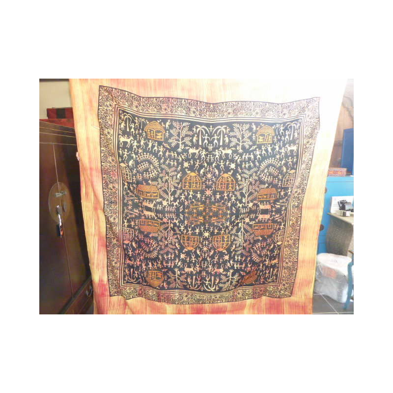 tenture village africain et tribal