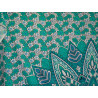 Pendente in cotone 220 x 200 cm con fiore di loto verde