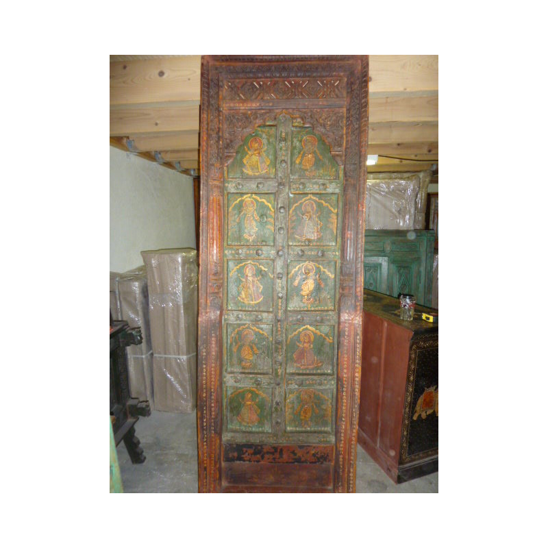 puerta fenêtre peinte main