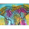 Appendino in cotone con elefante cerimoniale in colore turchese