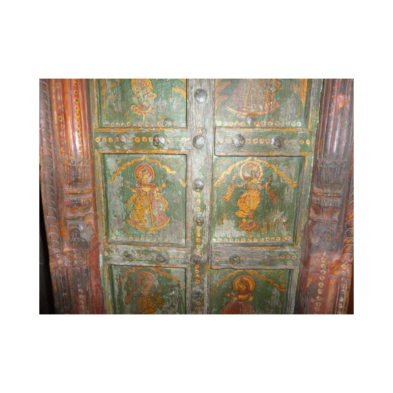 puerta fenêtre peinte main