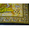 Tenture en coton ou dessus de lit avec Ganesh de couleur jaune