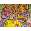 Baumwolle Wandbehang oder Bettdecke mit Ganesh in Meditation