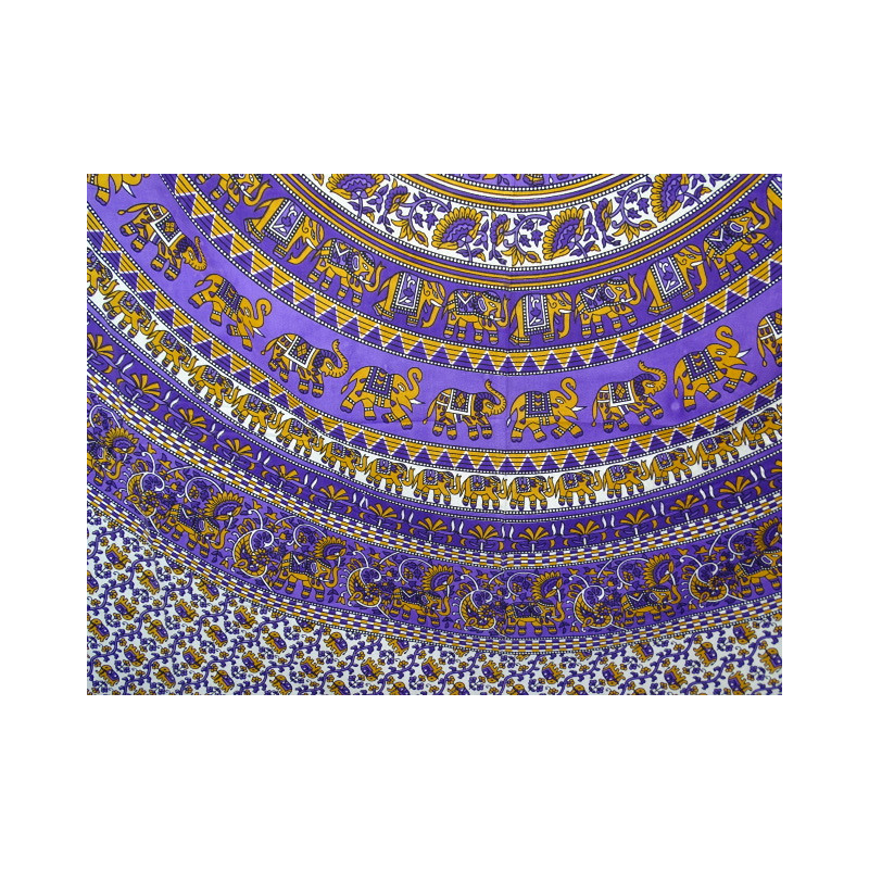 Tenda elefante  mosaico viola e arancio
