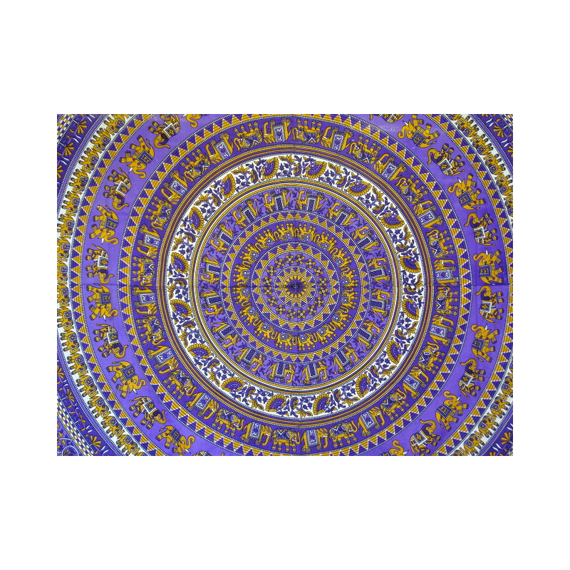 Tenda elefante  mosaico viola e arancio