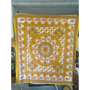 Tenture Mosaïque chameau orange et marron