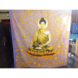 BUDDHA appeso viola bolle gialle