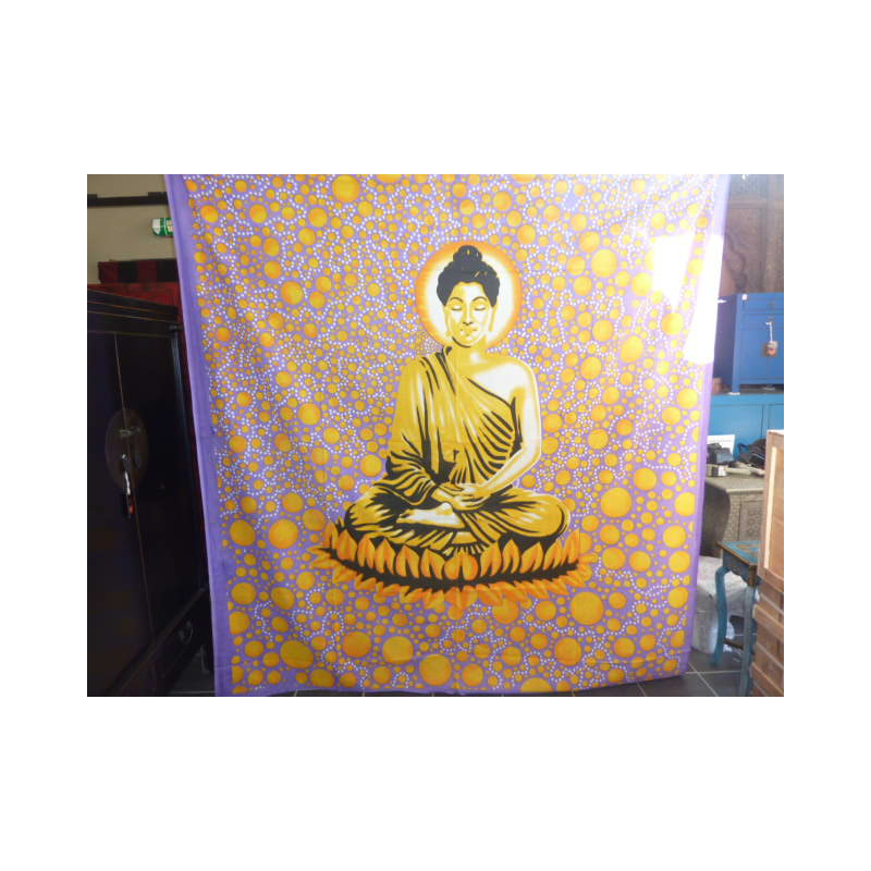 BUDDHA appeso viola bolle gialle