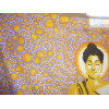 tenture BUDDHA violet bulles jaunes