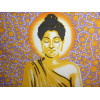 BUDDHA appeso viola bolle gialle