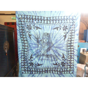 tenture SHIVA bleu ciel