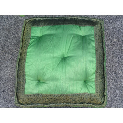 Cushion Floor Blumen dunkelgrün 