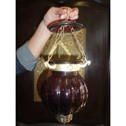 13x13 cm violette Lampe KHARBUJA