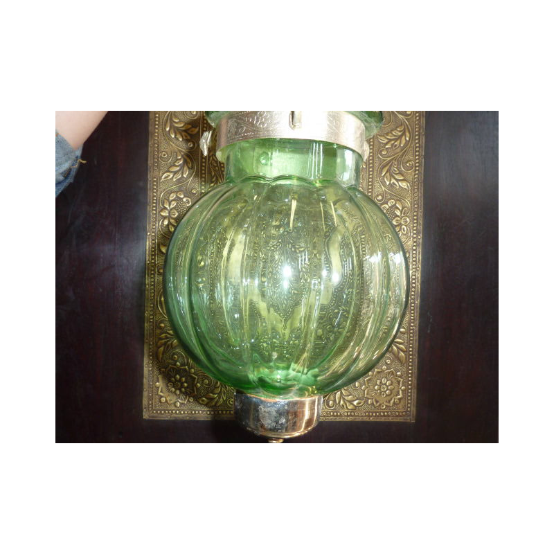 Deau lampada verde 13x13 cm KHARBUJA