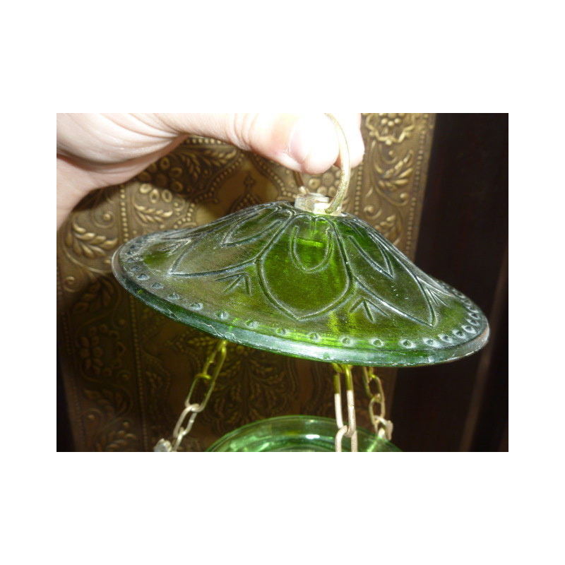 Deau grüne Lampe 13x13 cm KHARBUJA