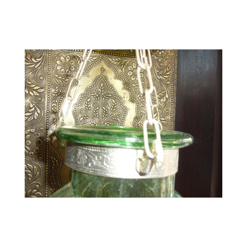Deau grüne Lampe 13x13 cm KHARBUJA
