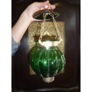 Dunkelgrün Lampen 13x13 cm KHARBUJA