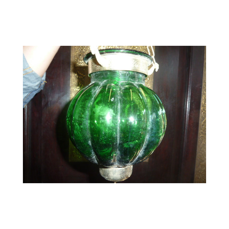 Oscuro lámpara verde 13x13 cm KHARBUJA