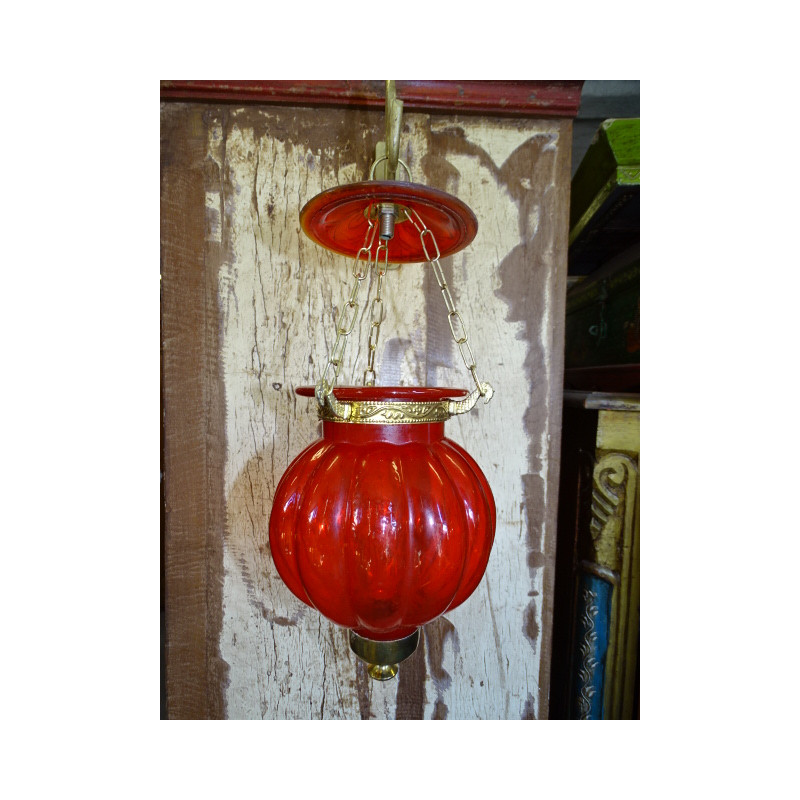 small lamp KHARBUJA red 13x13 cm