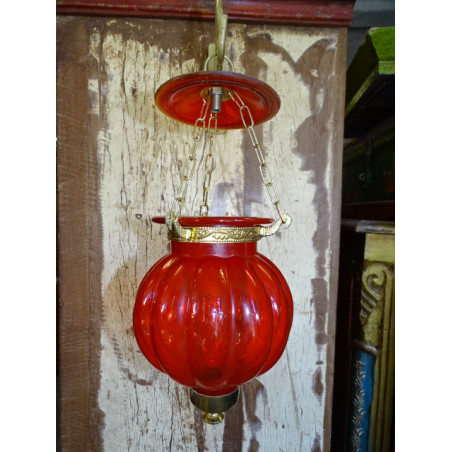 Lampada KHARBUJA rosso 13x13 cm