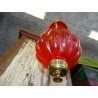 Lampe KHARBUJA rouge 13x13 cm