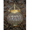 Lampe indienne KHARBUJA verre souflé transparente 22x22 cm