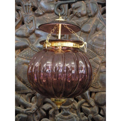 KHARBUJA Violettglas 22x22 cm Soufle