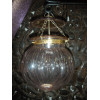 KHARBUJA Lampe rosa geblasenes Glas 22x22 cm