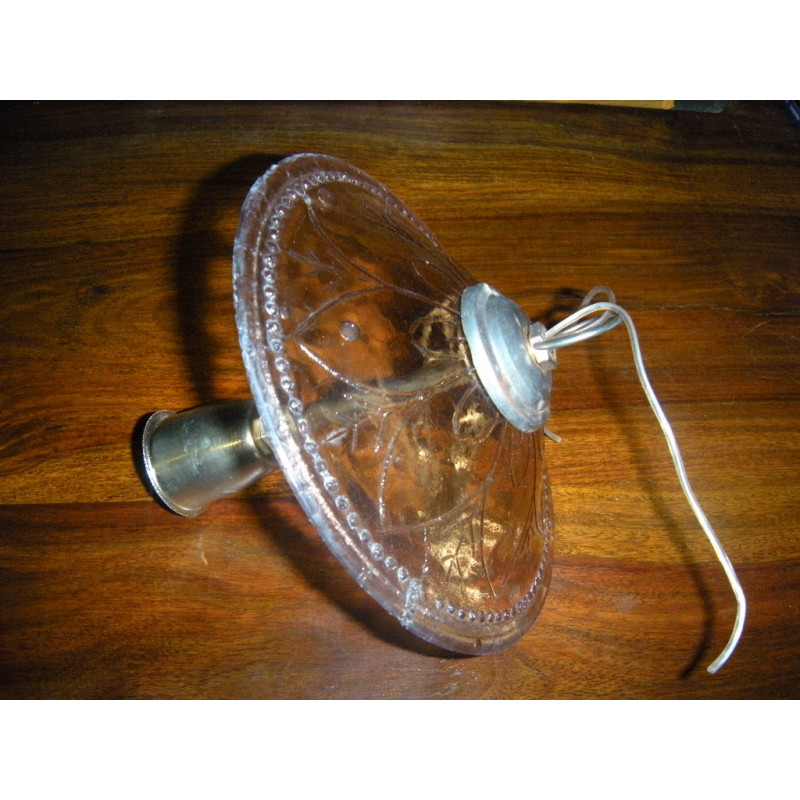 KHARBUJA Lampe rosa geblasenes Glas 22x22 cm