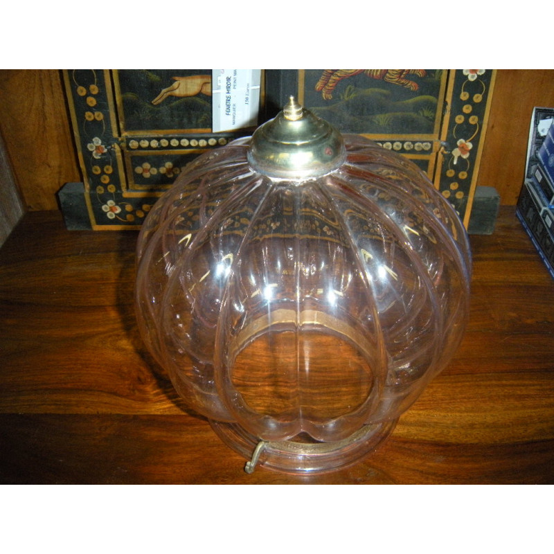 KHARBUJA lamp pink blown glass 22x22 cm