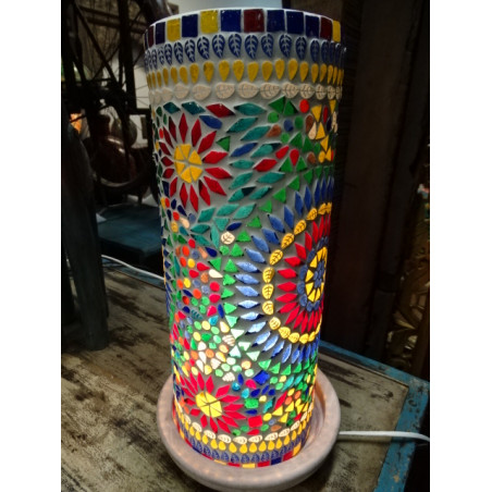 Lampe mosaique design multicolor 14 X 40 cm