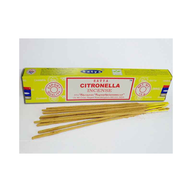 Incienso Lemongrass en sticks en cajas de 15 gramos
